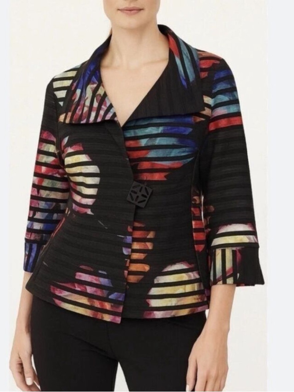 Joseph Ribkoff Vibrant Patterned Blazer Size 10 - Picture 1 of 8